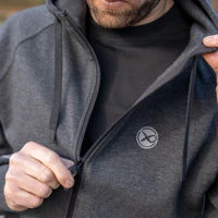 Matrix Charcoal Marl Zip Hoodies